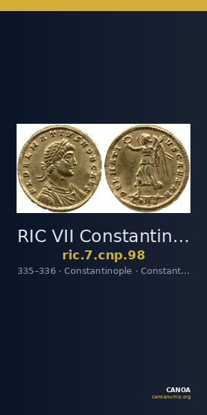 RIC VII Constantinople 98 — CANOA