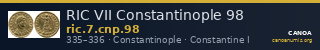 RIC VII Constantinople 98 — CANOA