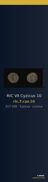 RIC VII Cyzicus 10 — CANOA