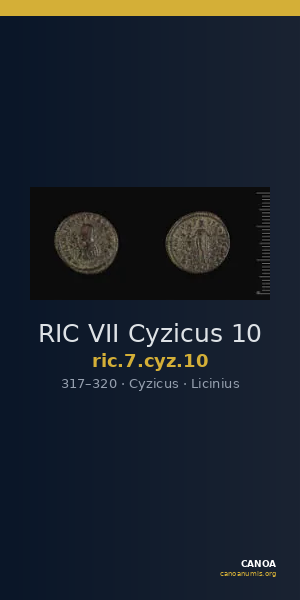 RIC VII Cyzicus 10 — CANOA