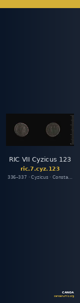 RIC VII Cyzicus 123 — CANOA
