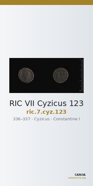 RIC VII Cyzicus 123 — CANOA