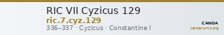RIC VII Cyzicus 129 — CANOA
