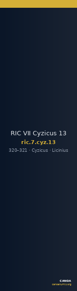 RIC VII Cyzicus 13 — CANOA