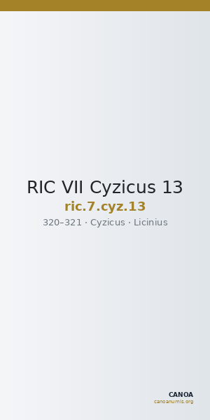 RIC VII Cyzicus 13 — CANOA