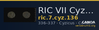 RIC VII Cyzicus 136 — CANOA