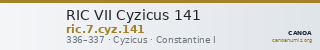RIC VII Cyzicus 141 — CANOA