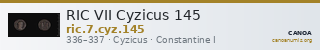 RIC VII Cyzicus 145 — CANOA
