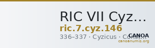 RIC VII Cyzicus 146 — CANOA