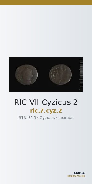 RIC VII Cyzicus 2 — CANOA