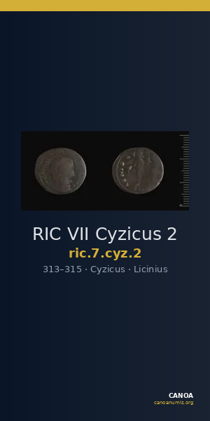 RIC VII Cyzicus 2 — CANOA