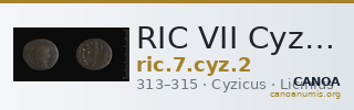 RIC VII Cyzicus 2 — CANOA