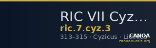 RIC VII Cyzicus 3 — CANOA