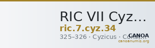 RIC VII Cyzicus 34 — CANOA