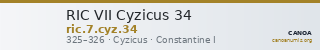 RIC VII Cyzicus 34 — CANOA