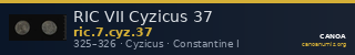 RIC VII Cyzicus 37 — CANOA