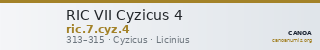 RIC VII Cyzicus 4 — CANOA