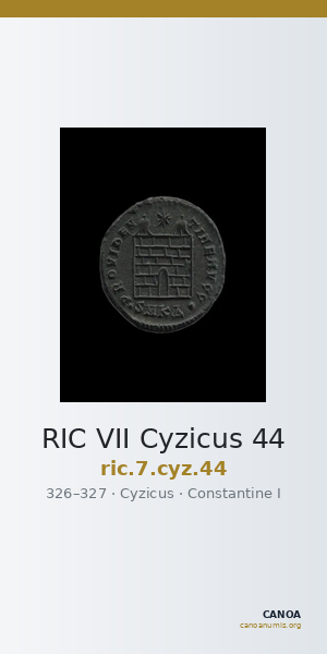 RIC VII Cyzicus 44 — CANOA