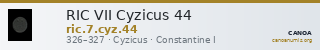 RIC VII Cyzicus 44 — CANOA