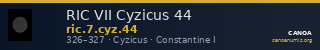RIC VII Cyzicus 44 — CANOA