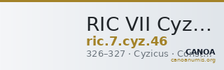 RIC VII Cyzicus 46 — CANOA