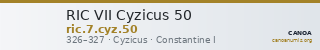 RIC VII Cyzicus 50 — CANOA