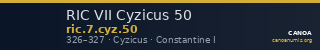 RIC VII Cyzicus 50 — CANOA