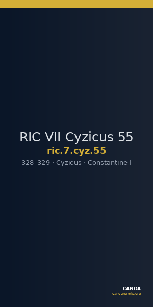 RIC VII Cyzicus 55 — CANOA