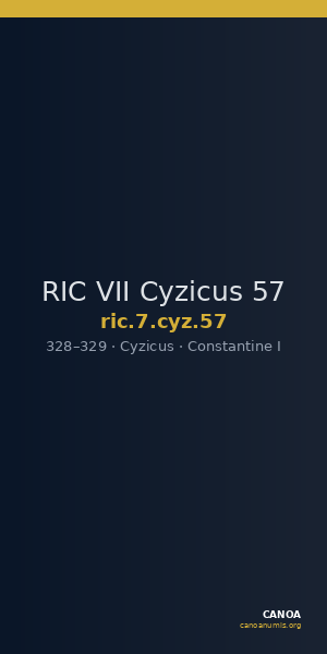 RIC VII Cyzicus 57 — CANOA