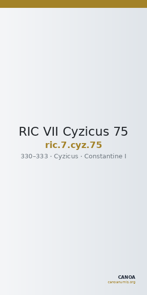 RIC VII Cyzicus 75 — CANOA