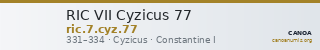 RIC VII Cyzicus 77 — CANOA
