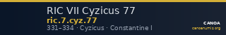 RIC VII Cyzicus 77 — CANOA