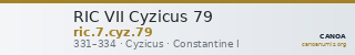 RIC VII Cyzicus 79 — CANOA