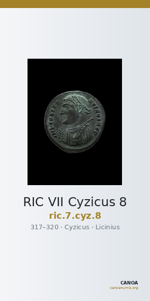 RIC VII Cyzicus 8 — CANOA