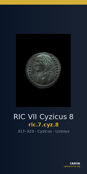 RIC VII Cyzicus 8 — CANOA