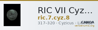 RIC VII Cyzicus 8 — CANOA