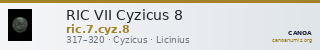 RIC VII Cyzicus 8 — CANOA