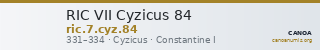RIC VII Cyzicus 84 — CANOA