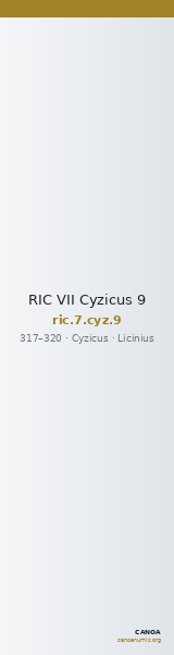 RIC VII Cyzicus 9 — CANOA