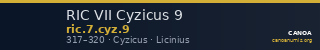RIC VII Cyzicus 9 — CANOA