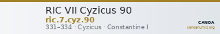 RIC VII Cyzicus 90 — CANOA