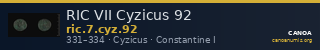 RIC VII Cyzicus 92 — CANOA
