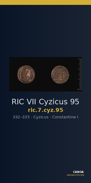 RIC VII Cyzicus 95 — CANOA
