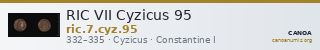 RIC VII Cyzicus 95 — CANOA