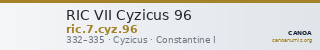 RIC VII Cyzicus 96 — CANOA