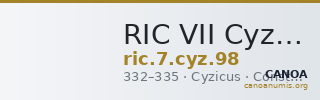 RIC VII Cyzicus 98 — CANOA