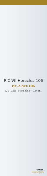 RIC VII Heraclea 106 — CANOA