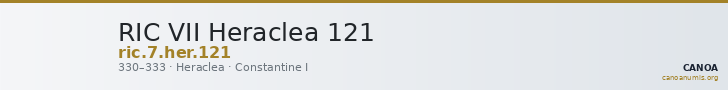 RIC VII Heraclea 121 — CANOA