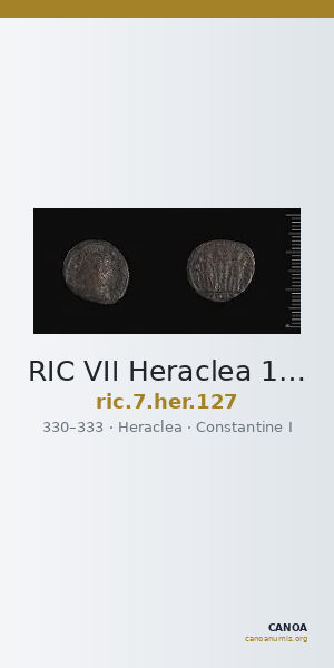 RIC VII Heraclea 127 — CANOA