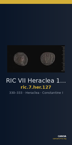RIC VII Heraclea 127 — CANOA